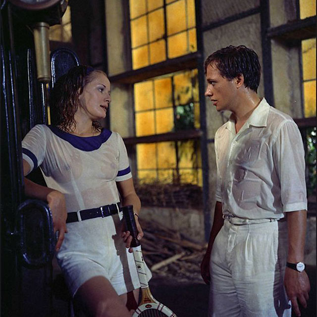 Lino Capolicchio and Dominique Sanda in a scene from The Garden of the Finzi-Continis