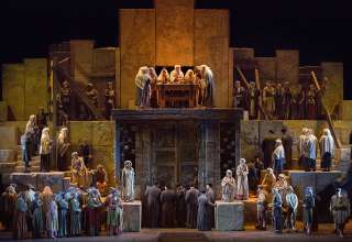 a scene from Verdi's 'Nabucco'