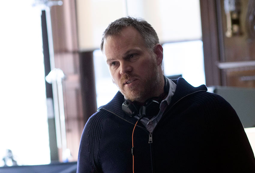 Award-winning director Marc Webb on set of 'The Only Living Boy in New York'