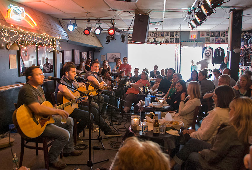 inside the Bluebird Cafe