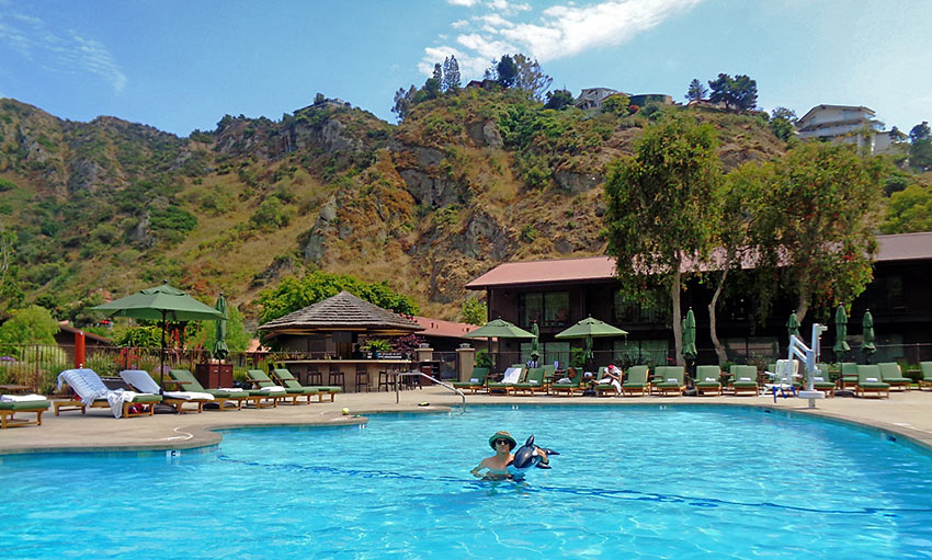 the pool at The Ranch, Laguna Beach