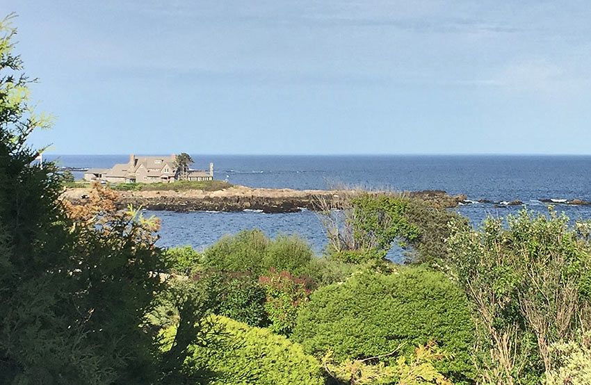 the Bush compound at Kennebunkport, Maine