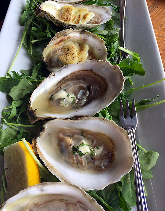 oysters at David’s KPT restaurant