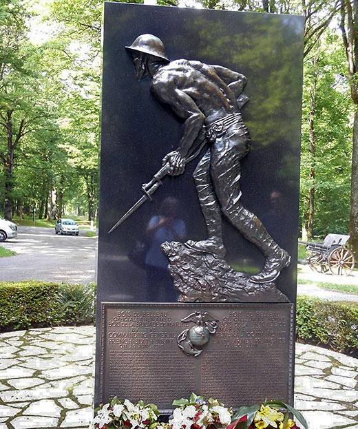 Memorial honoring the 4th Marine Brigade at Belleau Wood