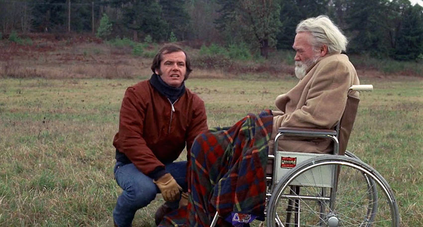 Jack Nicholson in a scene from Five Easy Pieces