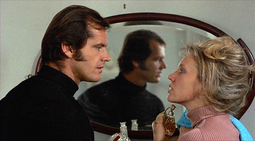 Susan Anspach and Jack Nicholson in a scene from Five Easy Pieces