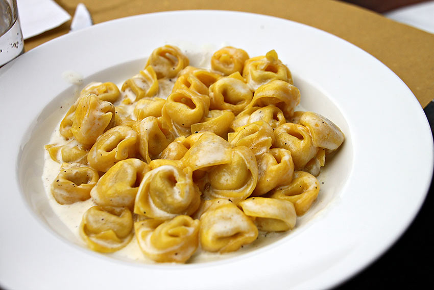 Tortellini in cream sauce