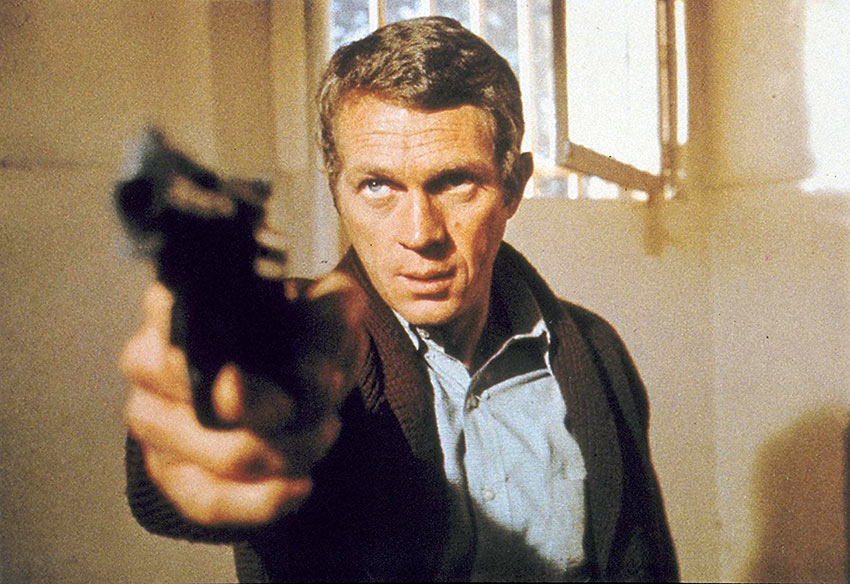 Steve McQueen in a scene from Bullitt