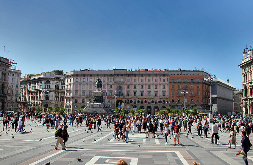 Milan’s Piazza del Duomo or Milan's Cathedral Square