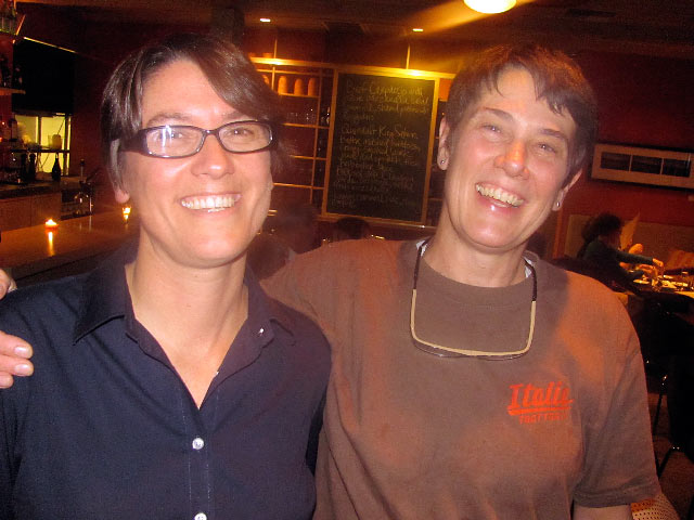 co-owners Anna Vogel and Bethe Bowman of Italia Trattoria