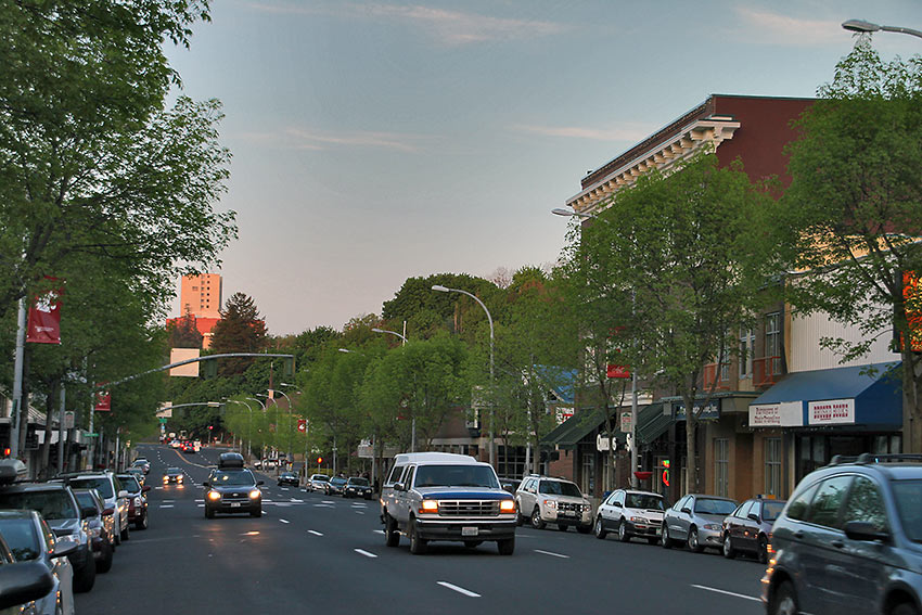 a street in Pullman, Washington