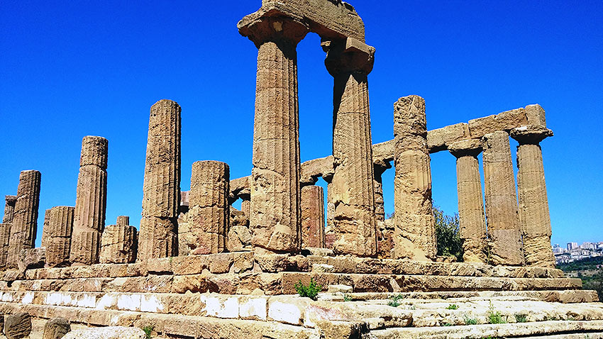 Greek temple ruins