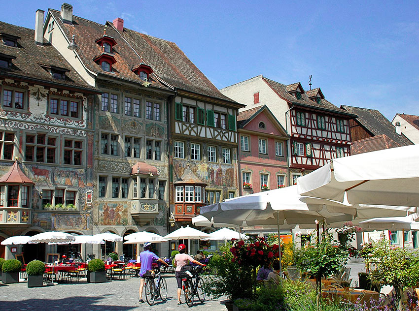 the Stein am Rhein Marktplatz at Lake Constance