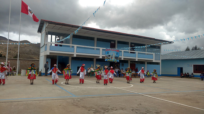 anniversary celebration at a primary school, Peru