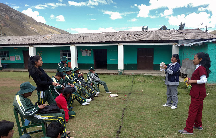 non-formal education hosted by a Health Post in a school