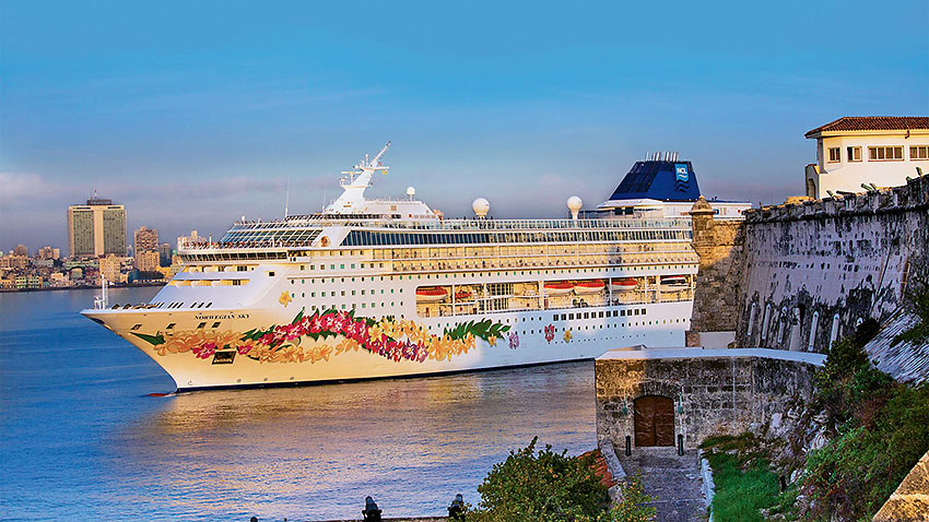 the Norwegian Sky in Havana, Cuba