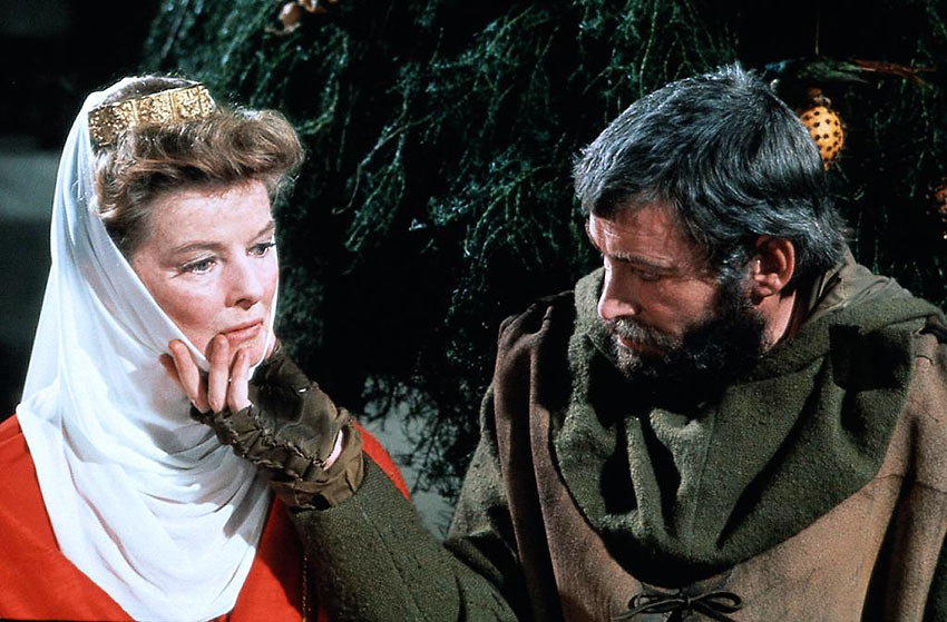 Peter O'Toole and Katharine Hepburn in a scene from The Lion in Winter