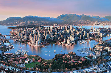 panoramic shot of Vancouver