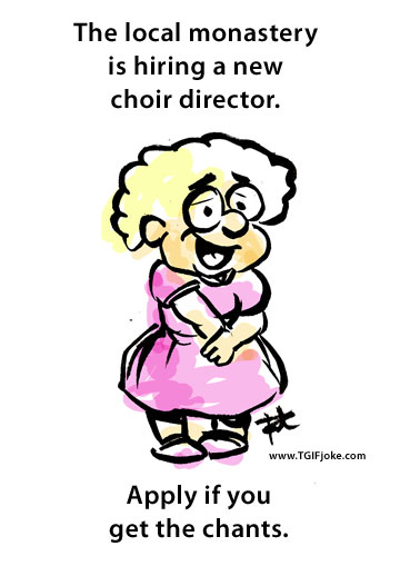 Choir Director cartoon