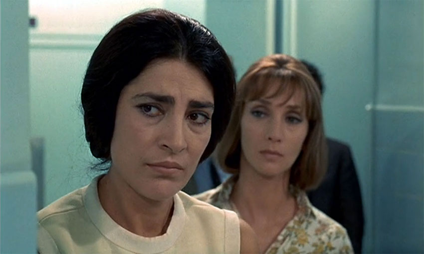 Irene Papas and Clotilde Joano in a scene from Z