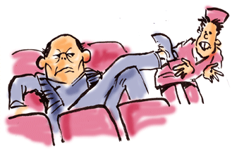 Senior Theater Seats cartoon