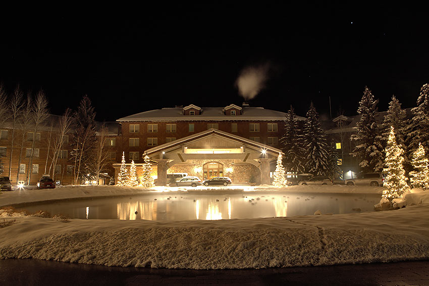 lodge in winter