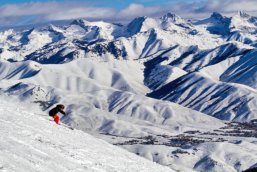 Sun Valley powder skiing