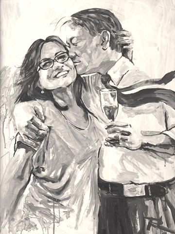 The Kiss: Valentines Day Painting 