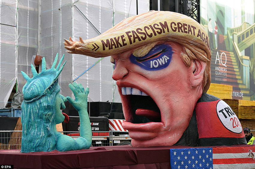 Trump float at Mainz, February 2016