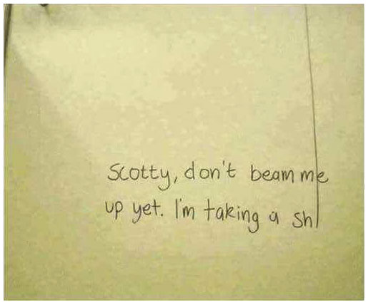 Photo taken from a Men's bathroom stall