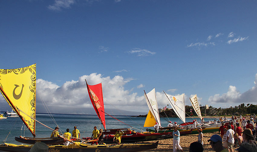 Wa'a Kiakahi Hawaiian Canoe Sailing Festival