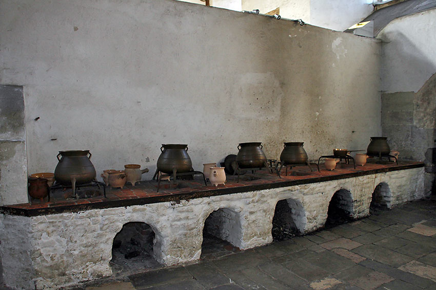 kitchen at Hampton Court Palace