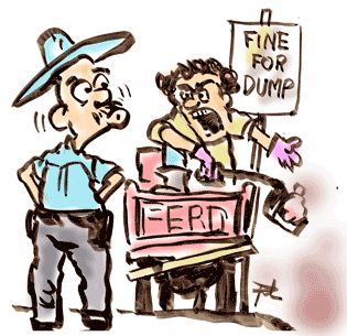 Texas Sheriff cartoon