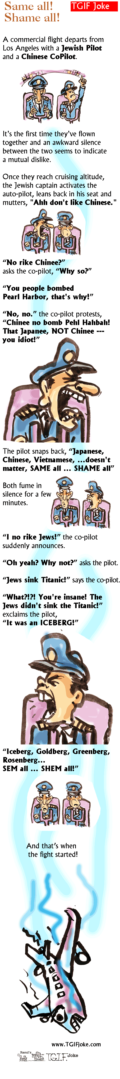 Jewish Pilot and Chinese Co-Pilot