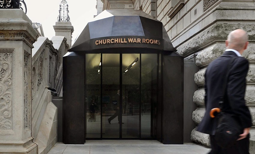 entrance of the Churchill Museum and Cabinet War Rooms