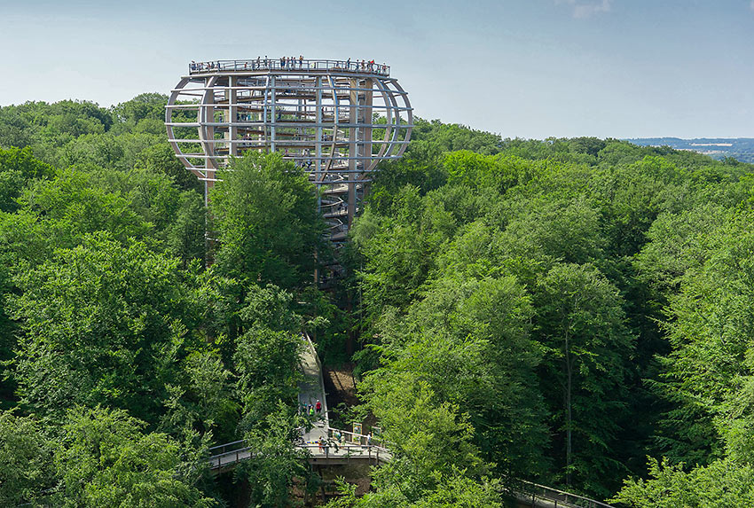 the Naturerbe Zentrum Rügen circular treetop walk