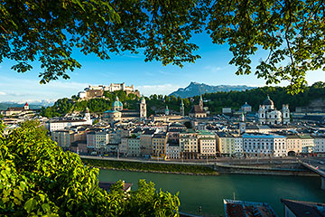 panoramic view of Salzburg, Austria