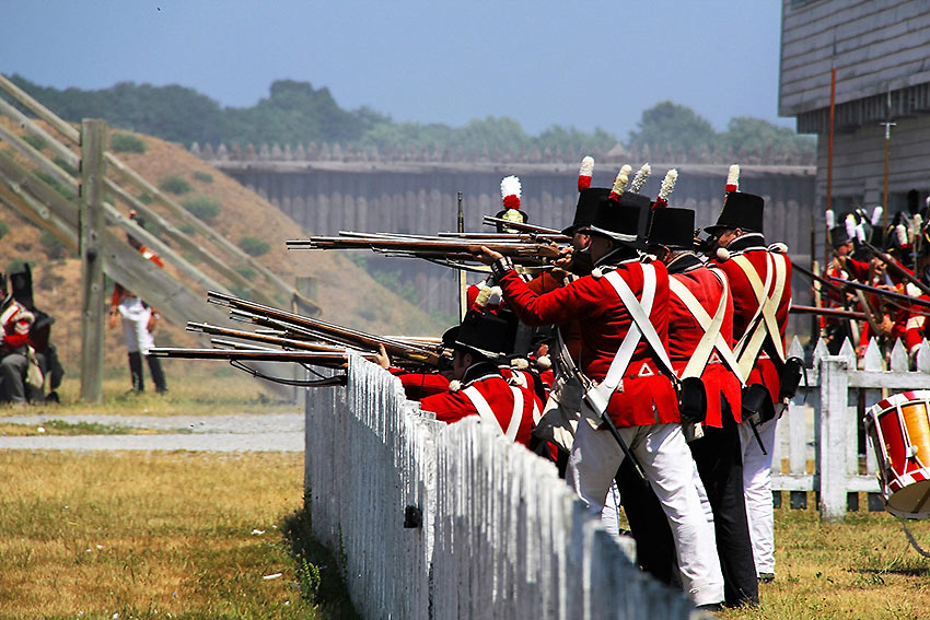 Battle of Fort George reenactment