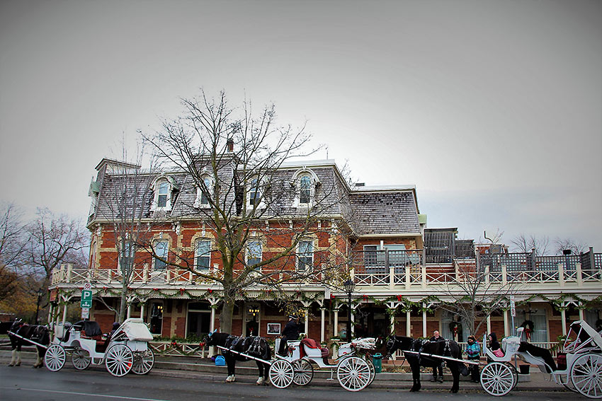 carriages at the Prince of Wales Hotel