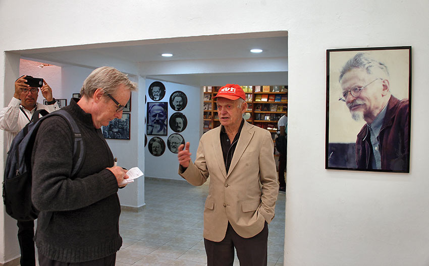 Leon Trotsky’s grandson, Esteban Volkov, conducts a private tour.