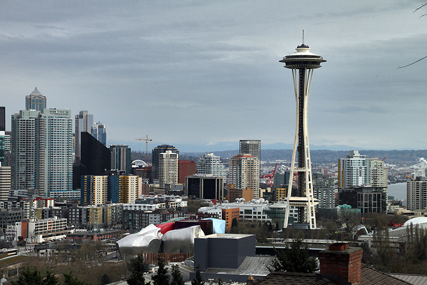 Space Needle and the Seattle skyline