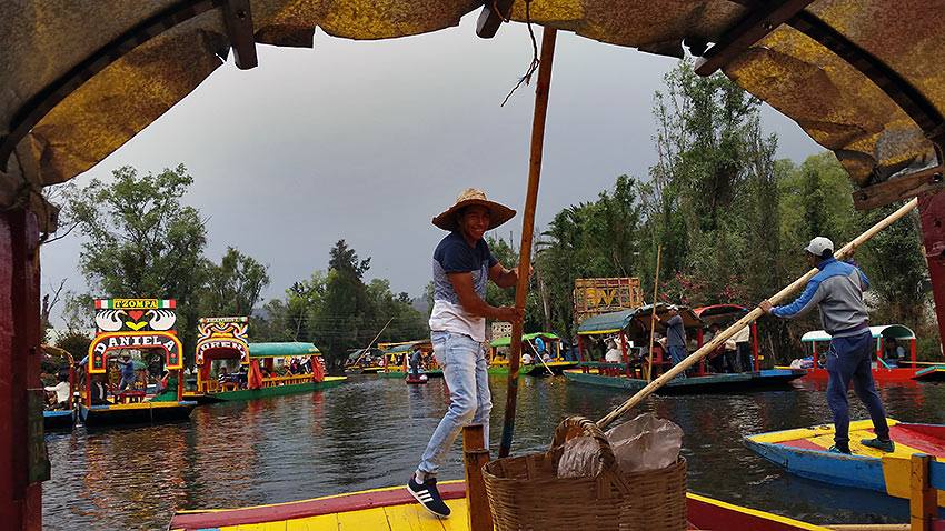 about Mexico City: the Xochimilco Floating Gardens