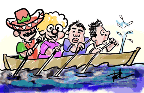 4 Mexicans on a Boat – Traveling Boy