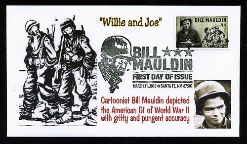 first class postage stamp featuring Bill Mauldin