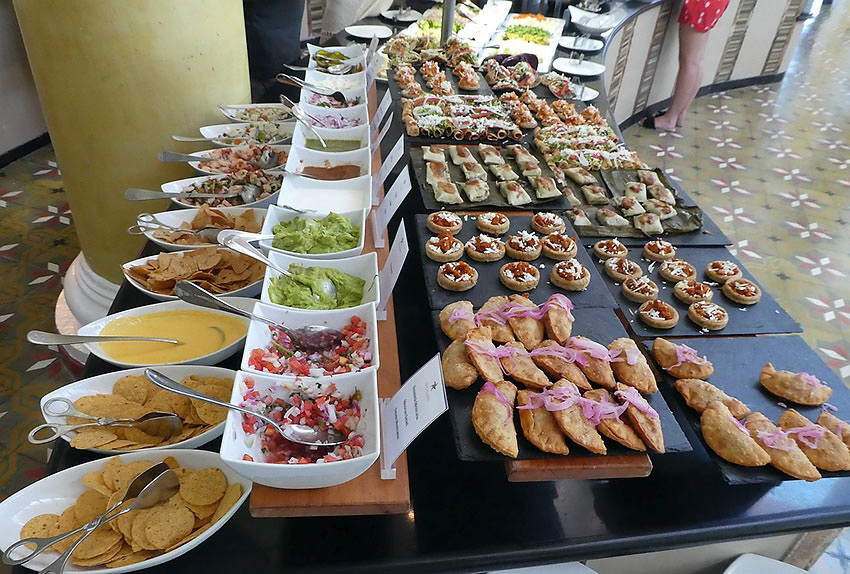 small section of the lunch buffet