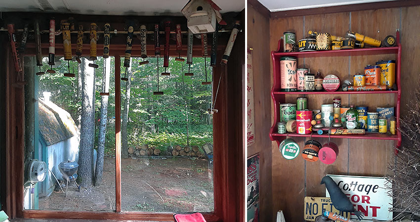 old metal bug spray cans and bug killer containers