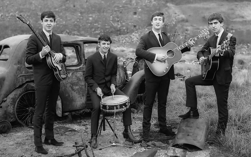 early photo of the Beatles