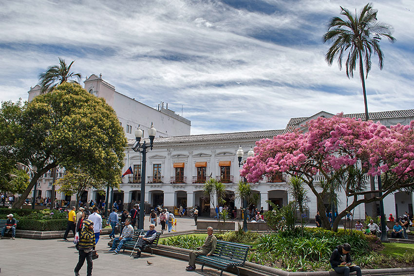 Plaza Grande or Independence Square at the heart of Quito