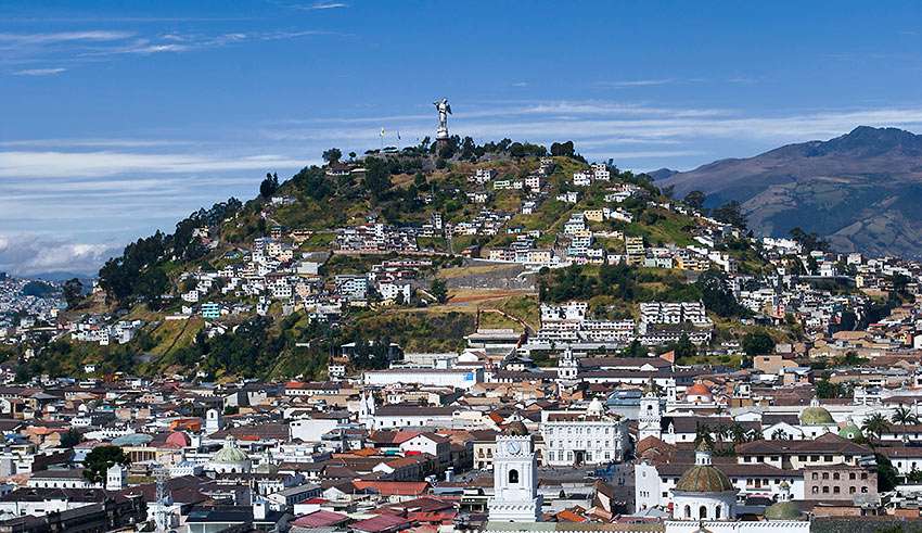 overview of Quito, Ecuador