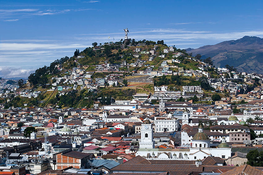 overview of Quito, Ecuador